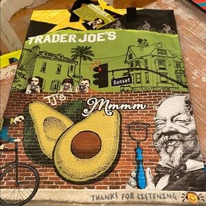 NEW Trader Joe's Southern California Reusable Grocery Bag Shopping Tote